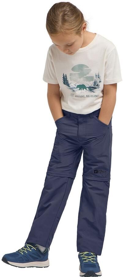 Jack Wolfskin Safari Zip Off Pants Kids Zip-Off-broek kinderen 104 blue night blue - Foto 5