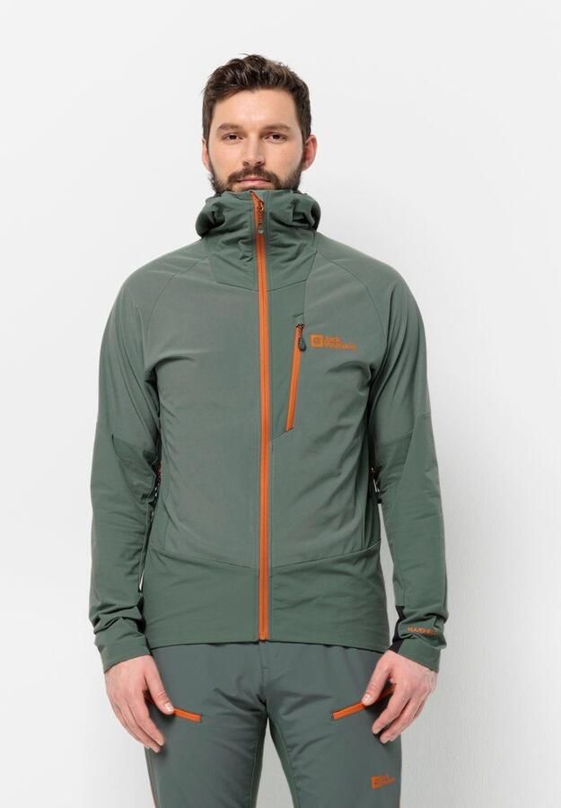 Jack Wolfskin Alpspitze Hoody Men Ski-softshelljack Heren XXL hedge green Hedge Green - Foto 8