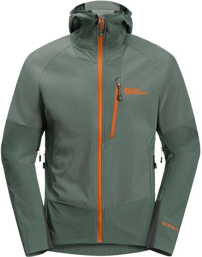 Jack Wolfskin Alpspitze Hoody Men Ski-softshelljack Heren XXL hedge green Hedge Green