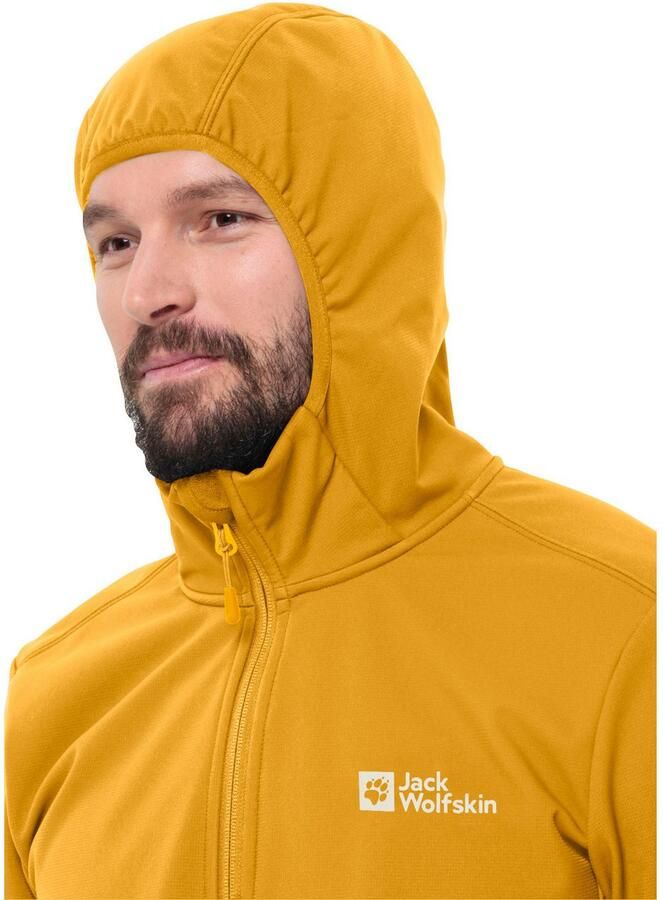 Jack Wolfskin Softshell-jack BORNBERG HOODY Ademend licht overgangsjas