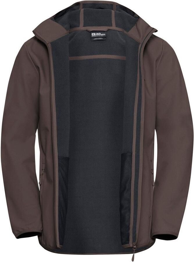 Jack Wolfskin Bornberg Hoody Men Softshelljack Heren XXXL peat
