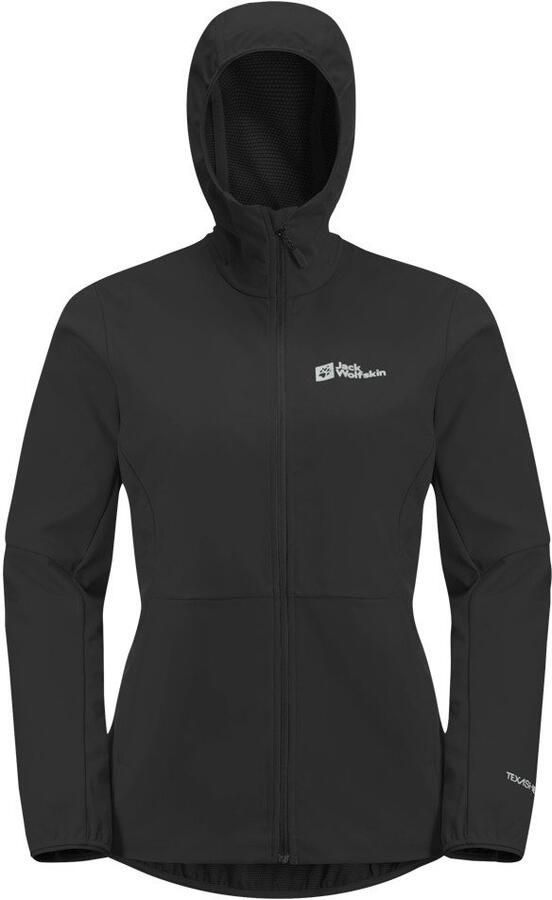 Jack Wolfskin Feldberg Hoody Women Softshelljack Dames 2XL black