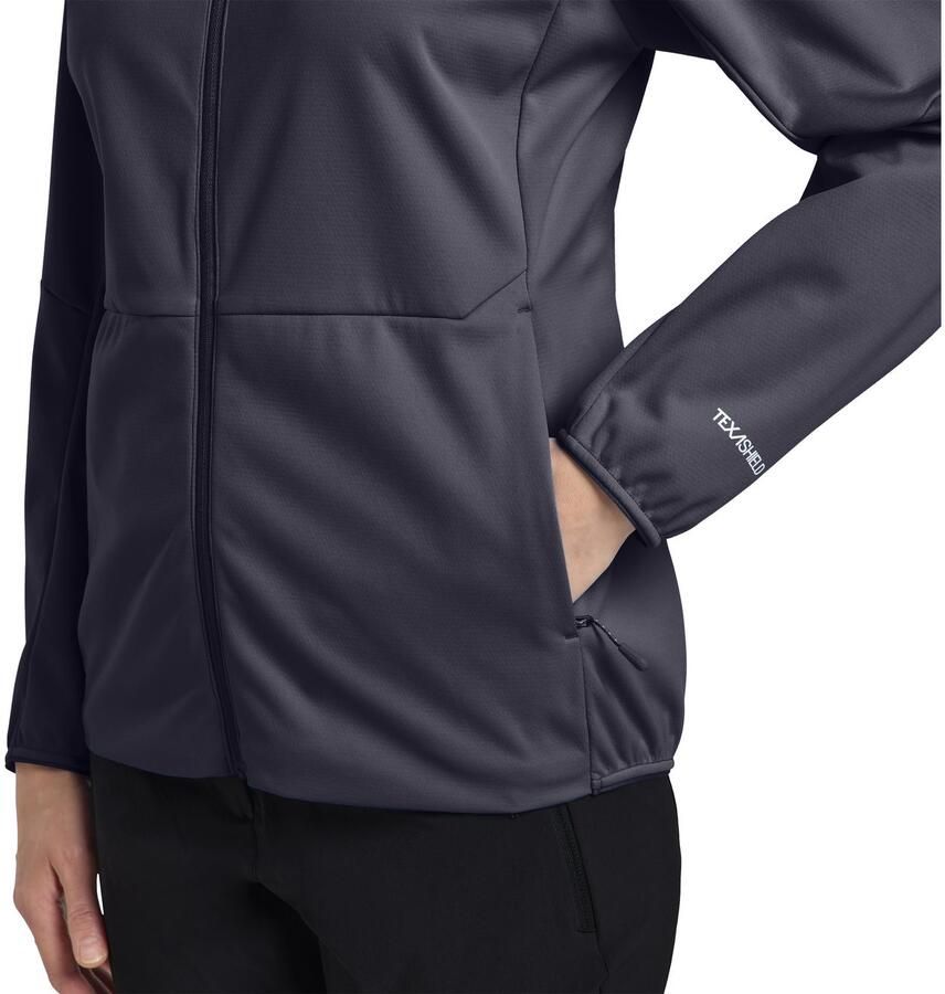 Jack Wolfskin Softshell-jack FELDBERG HOODY W Verwarmend ademend overgangsjas