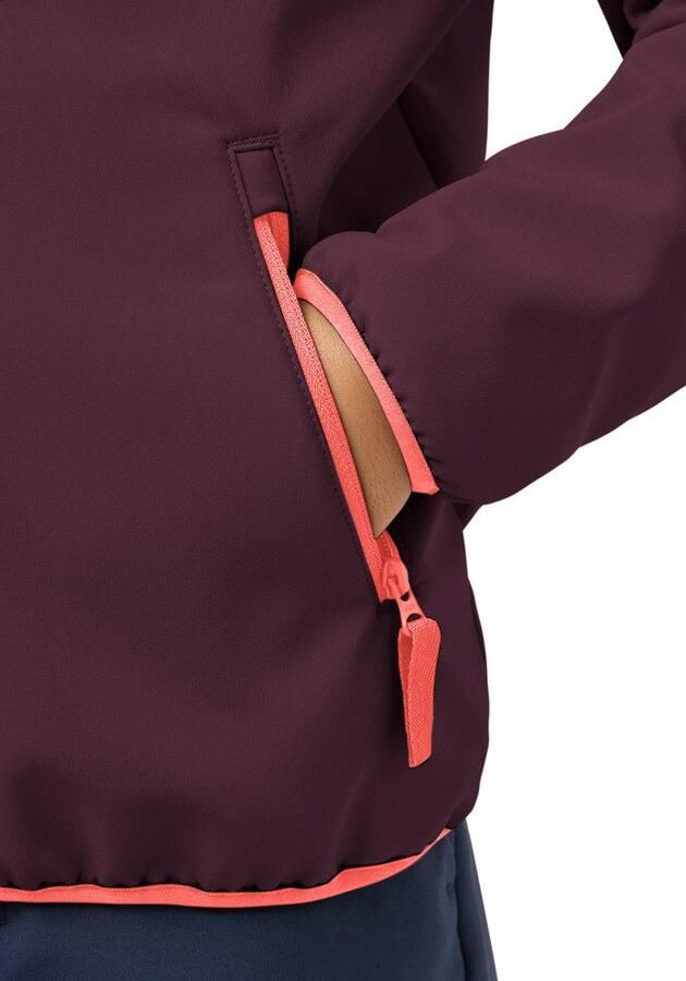 Jack Wolfskin Fourwinds Jacket Kids Softshelljack Kinderen 104 amaranth - Foto 4