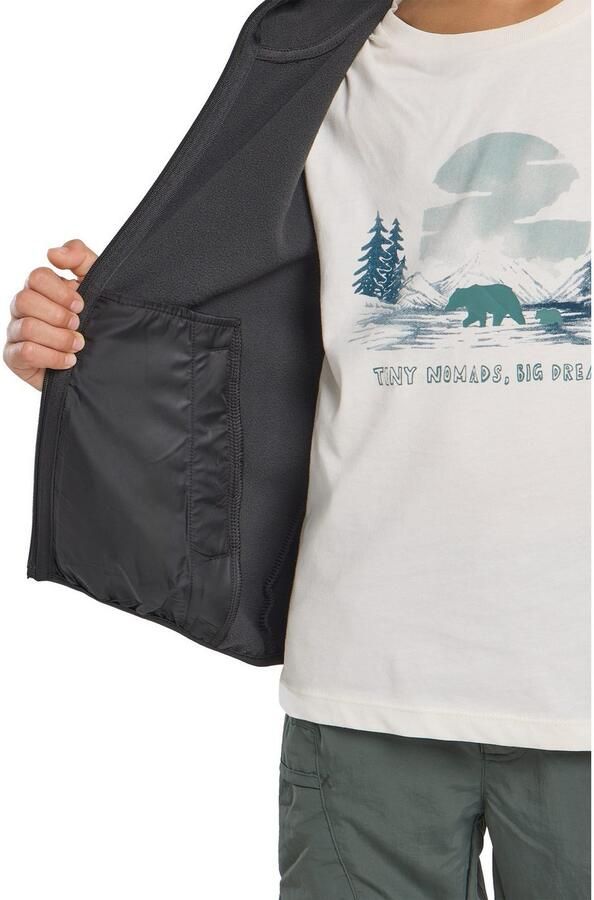 Jack Wolfskin Fourwinds Jacket Kids Softshelljack Kinderen 104 granite black granite black - Foto 6