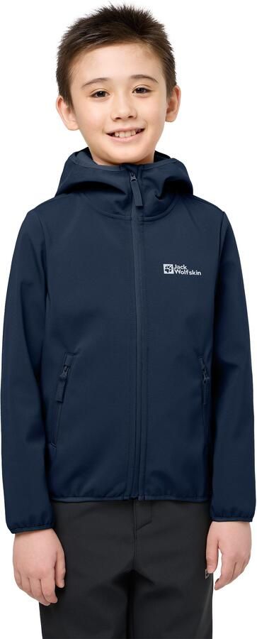 Jack Wolfskin Softshell-jack FOURWINDS JACKET KIDS Winddicht waterafstotend ade d tussenjas voor kinderen - Foto 7