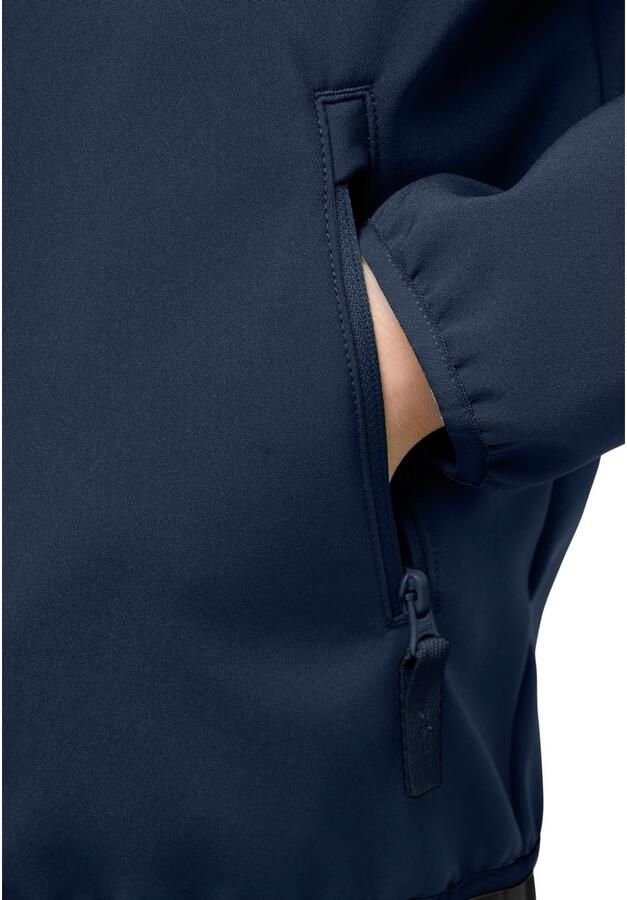 Jack Wolfskin Softshell-jack FOURWINDS JACKET KIDS Winddicht waterafstotend ade d tussenjas voor kinderen - Foto 2