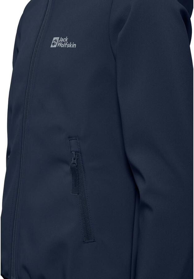 Jack Wolfskin Softshell-jack FOURWINDS JACKET KIDS Winddicht waterafstotend ade d tussenjas voor kinderen - Foto 3