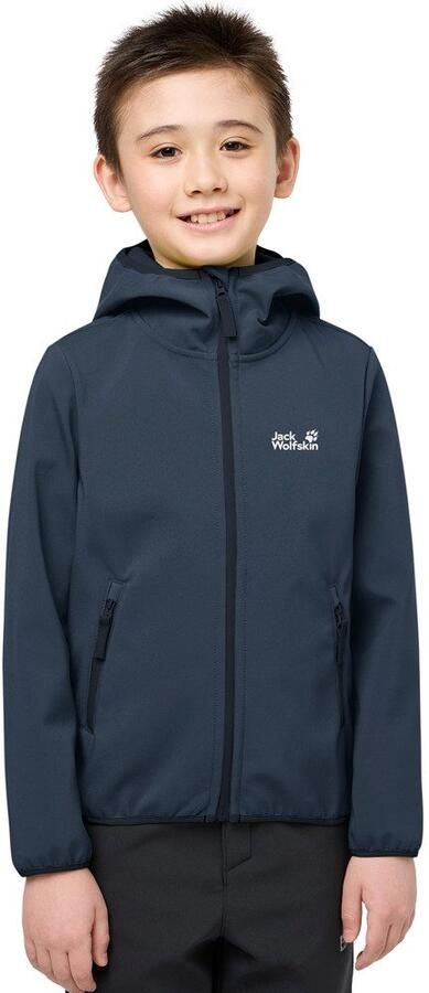 Jack Wolfskin Softshell-jack FOURWINDS JACKET KIDS Winddicht waterafstotend ade d tussenjas voor kinderen - Foto 11