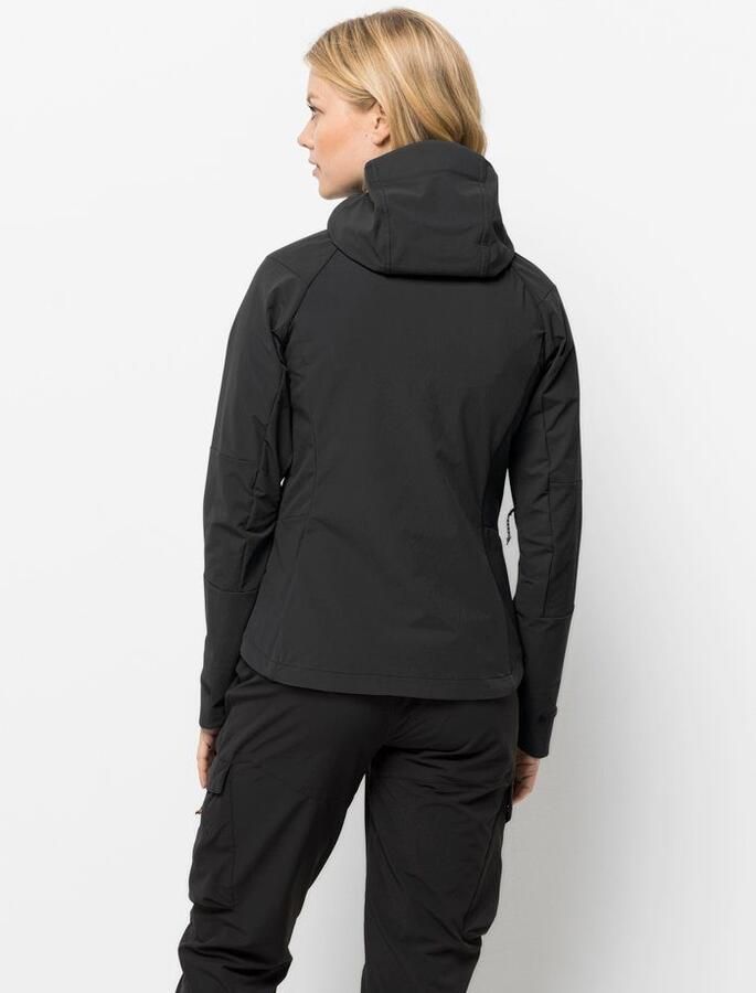 Jack Wolfskin Kammweg Jacket Women Trekking-softshelljack Dames XXL black