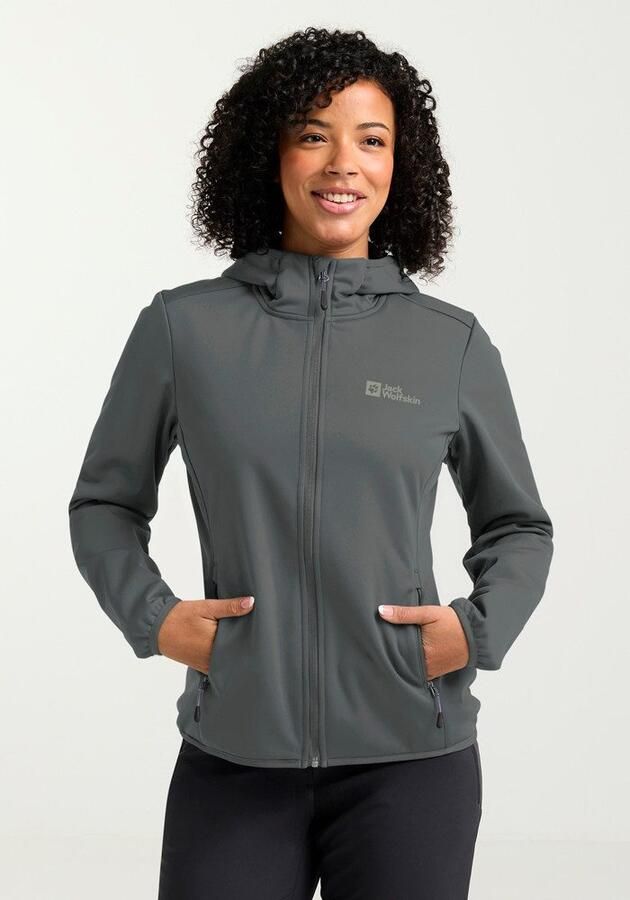 Jack Wolfskin Windhain Hoody Women Jack voor- en najaar Dames XXL slate green slate green - Foto 3