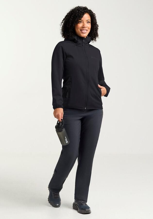 Jack Wolfskin Windhain Hoody Women Jack voor- en najaar Dames XXXL black - Foto 3