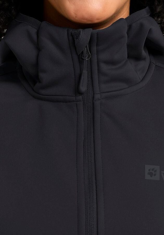 Jack Wolfskin Windhain Hoody Women Jack voor- en najaar Dames XXXL black - Foto 4