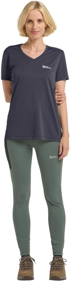 Jack Wolfskin Crosstrail T-Shirt Women Functioneel shirt Dames 2XL graphite cool grey Graphite Cool Grey - Foto 1