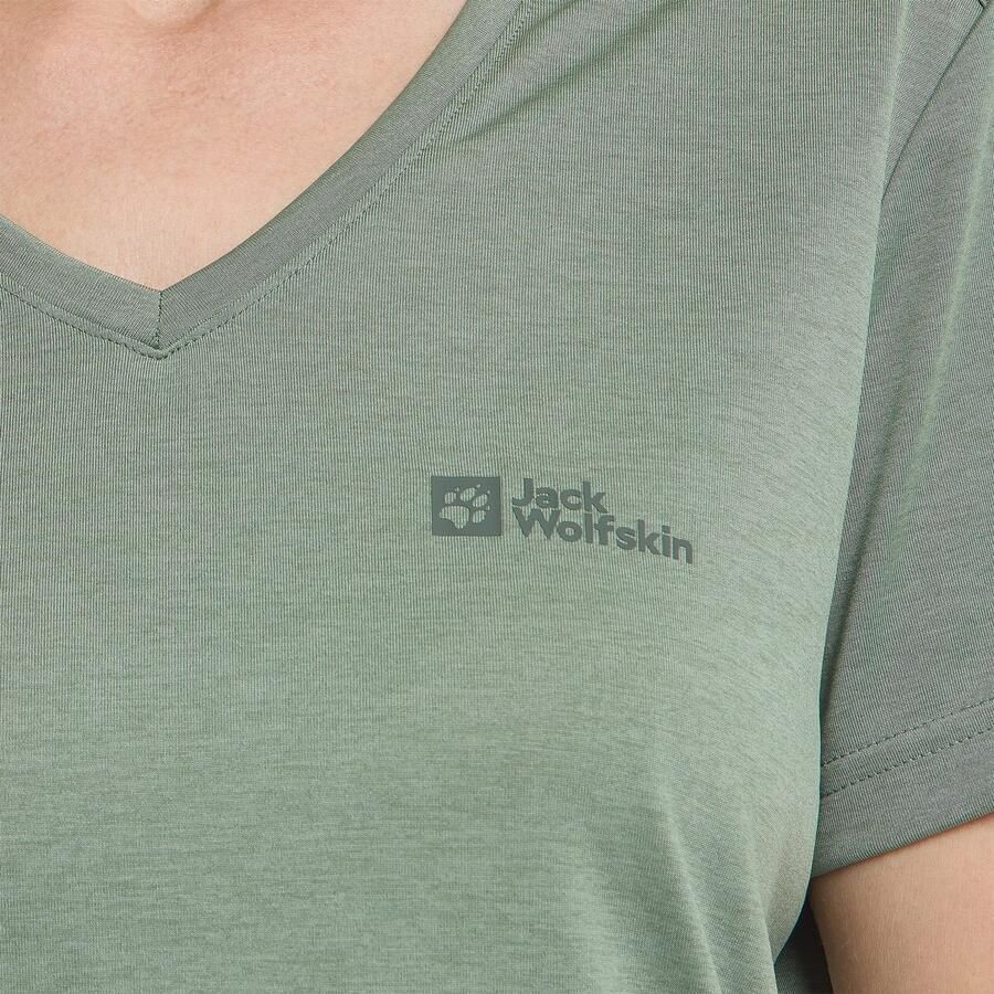 Jack Wolfskin Crosstrail T-Shirt Women Functioneel shirt Dames 2XL eucalyptus