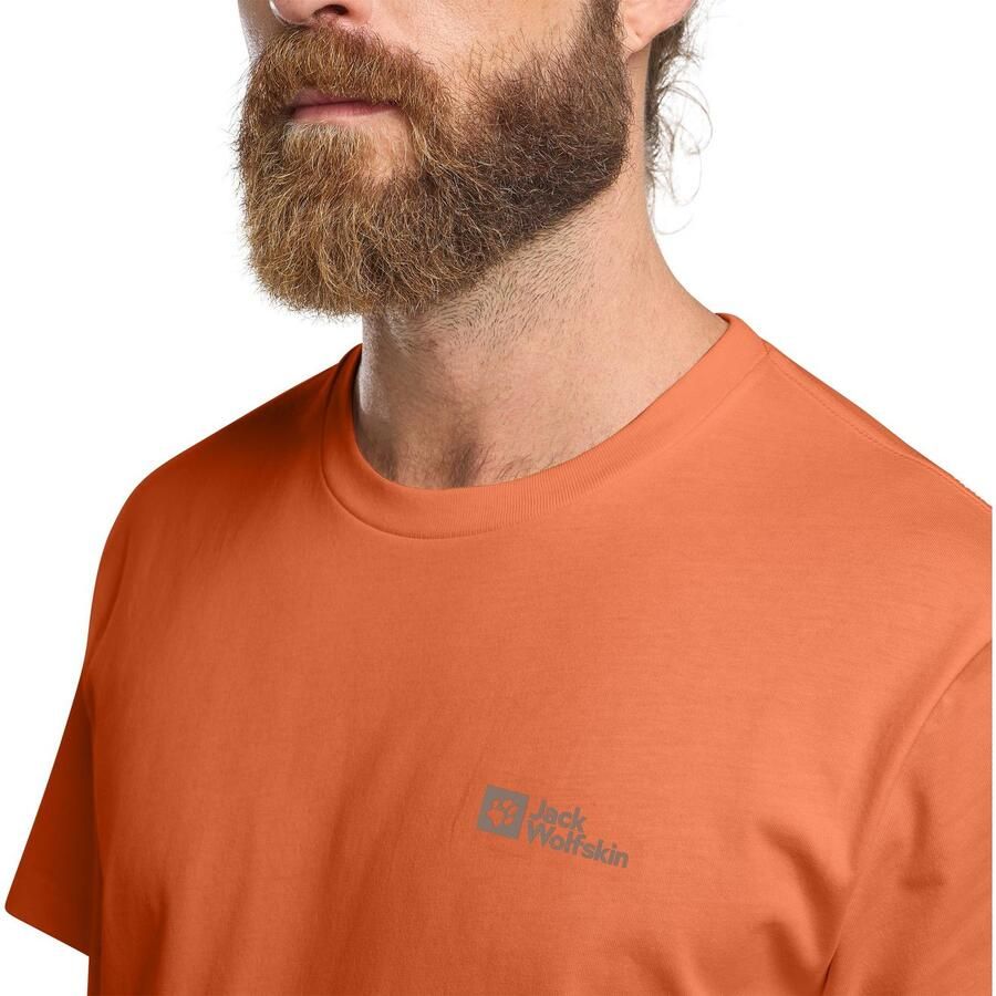 Jack Wolfskin Essential T-Shirt Men T-shirt van biologisch katoen Heren 2XL burnt orange burnt orange