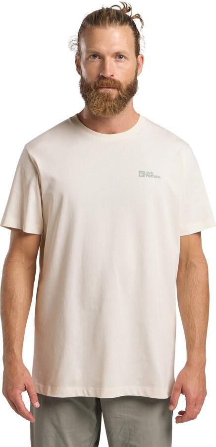 Jack Wolfskin Essential T-Shirt Men T-shirt van biologisch katoen Heren XXXL cotton white cotton white - Foto 9