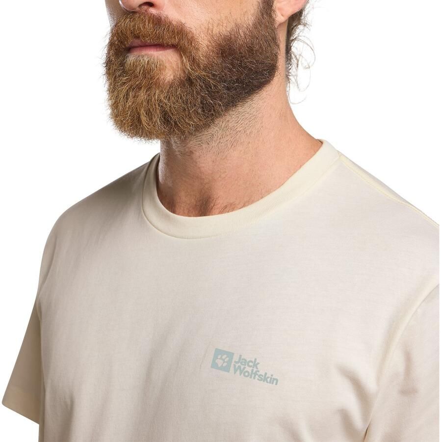 Jack Wolfskin Essential T-Shirt Men T-shirt van biologisch katoen Heren XXXL cotton white cotton white