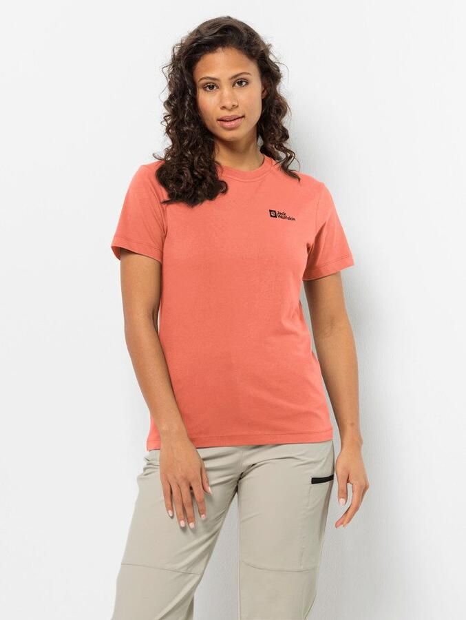 Jack Wolfskin Essential T-Shirt Women T-shirt van biologisch katoen Dames 2XL warm amber warm amber - Foto 3