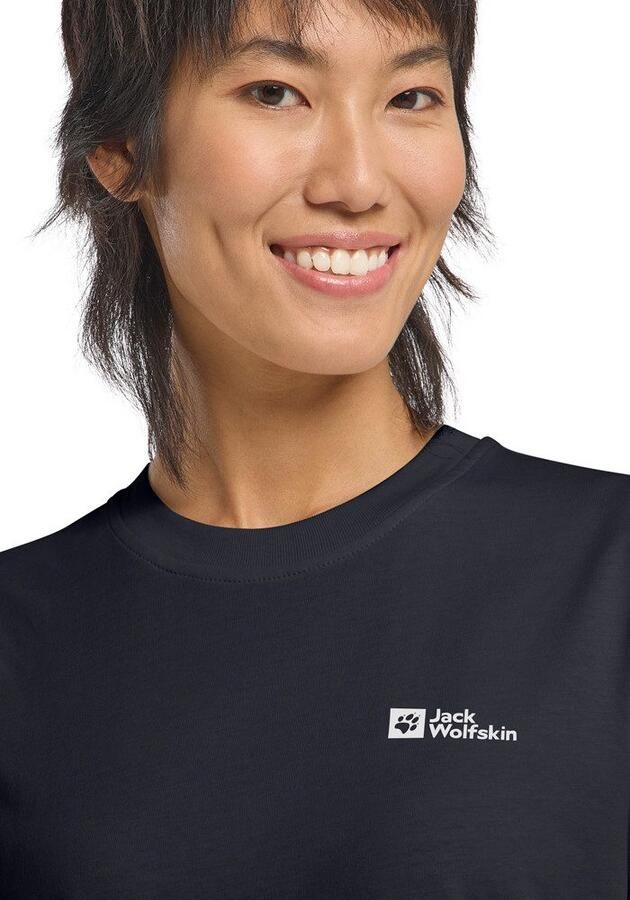 Jack Wolfskin Essential T-Shirt Women T-shirt van biologisch katoen Dames XXL dark navy dark navy - Foto 4