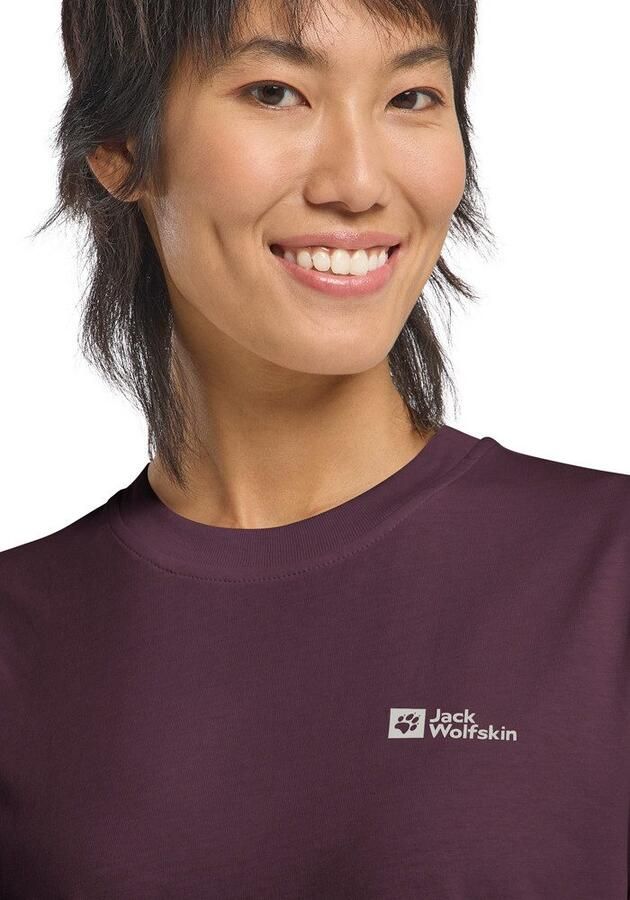 Jack Wolfskin Essential T-Shirt Women T-shirt van biologisch katoen Dames XXL amaranth - Foto 3