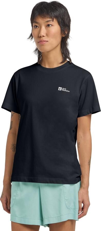 Jack Wolfskin Essential T-Shirt Women T-shirt van biologisch katoen Dames XXL dark navy dark navy - Foto 10