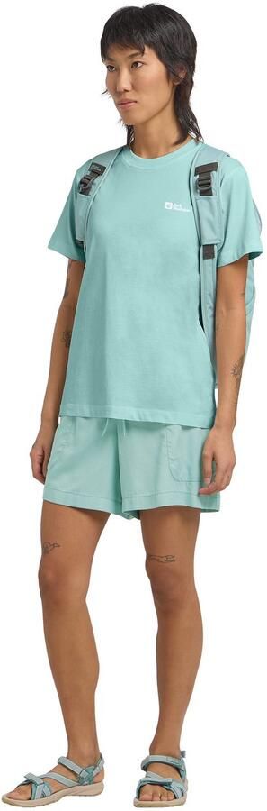 Jack Wolfskin Essential T-Shirt Women T-shirt van biologisch katoen Dames XXL soft jade soft jade