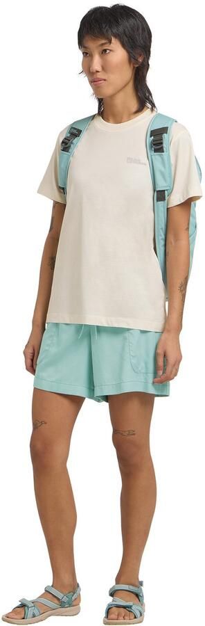 Jack Wolfskin Essential T-Shirt Women T-shirt van biologisch katoen Dames XXL cotton white cotton white - Foto 12