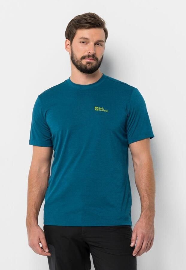 Jack Wolfskin Hiking S S Graphic T-Shirt Men Functioneel shirt Heren XXL blue daze blue daze - Foto 4