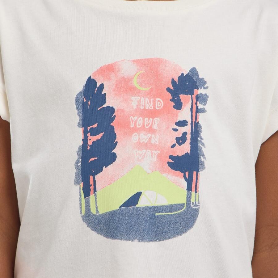 Jack Wolfskin Graphic T-Shirt T-shirt van biologisch katoen Kinderen 104 print cotton white PRINT cotton white - Foto 3