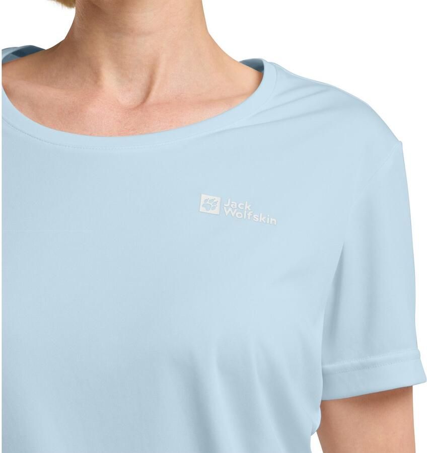 Jack Wolfskin Tech T-Shirt Women Functioneel shirt Dames 2XL ice blue Ice Blue