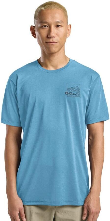 Jack Wolfskin Vonnan Graphic T-Shirt Men Functioneel shirt Heren XXXL peak trail sky blue PEAK TRAIL sky blue - Foto 8