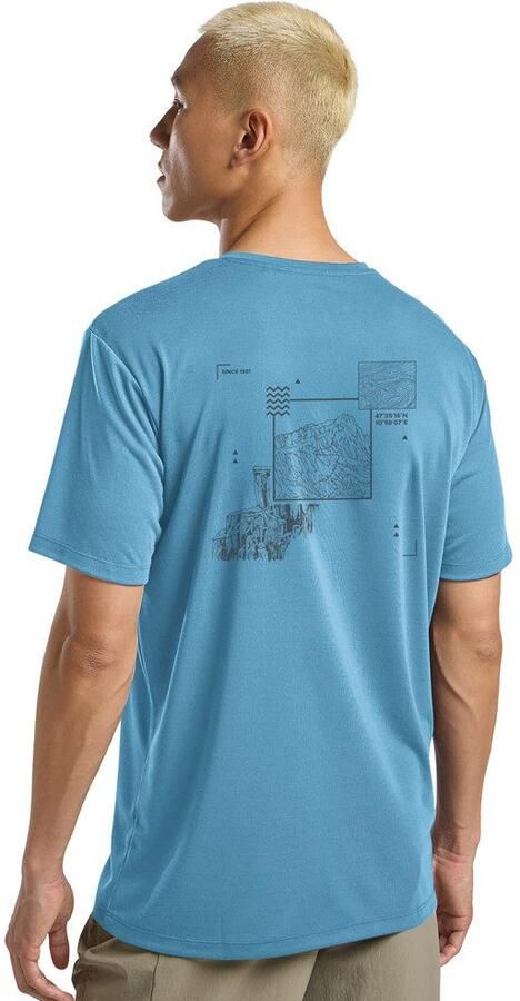 Jack Wolfskin Vonnan Graphic T-Shirt Men Functioneel shirt Heren XXXL peak trail sky blue PEAK TRAIL sky blue - Foto 6