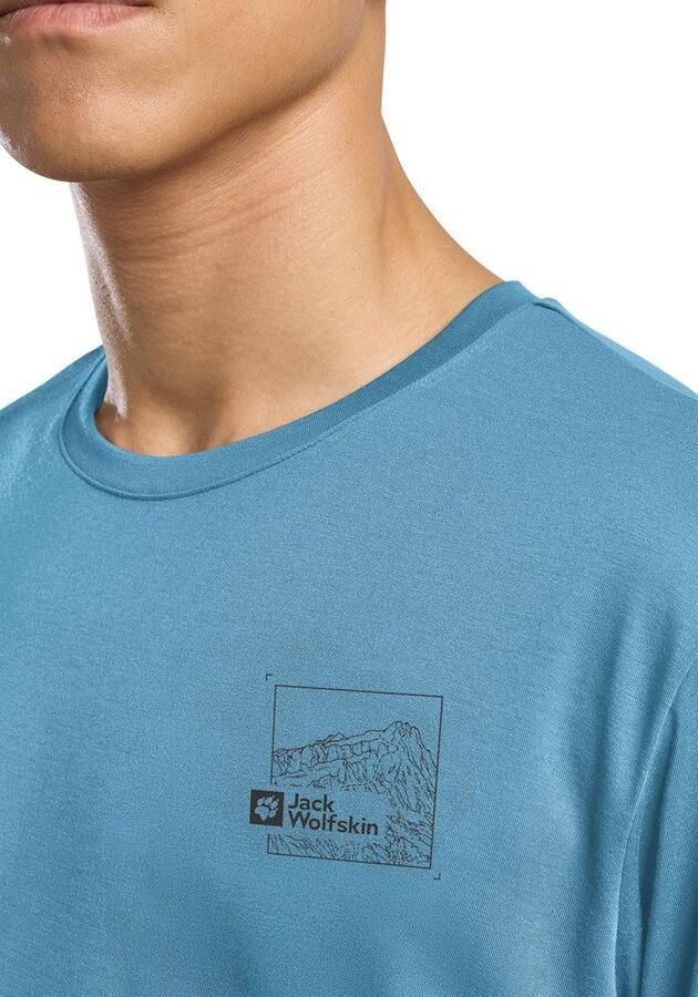 Jack Wolfskin Vonnan Graphic T-Shirt Men Functioneel shirt Heren XXXL peak trail sky blue PEAK TRAIL sky blue - Foto 4
