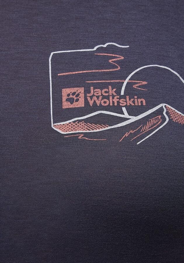 Jack Wolfskin Vonnan Graphic T-Shirt Women Functioneel shirt Dames 2XL graphite - Foto 3