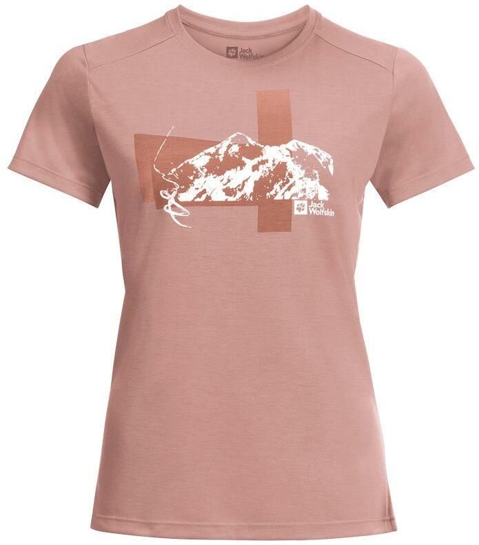 Jack Wolfskin Vonnan S S Graphic T-Shirt Women Functioneel shirt Dames XL rose dawn Rose Dawn - Foto 3