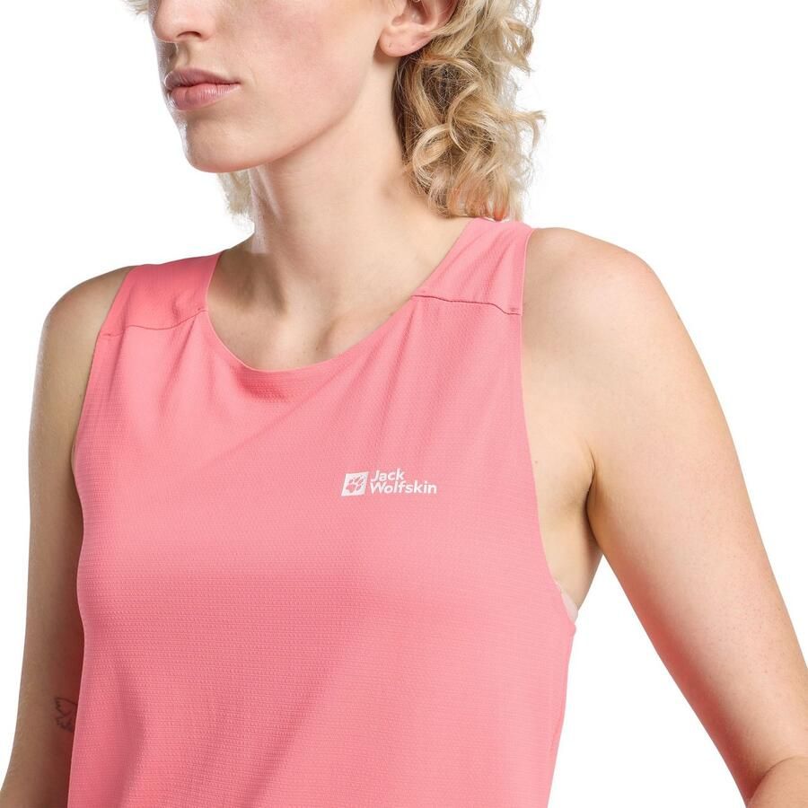 Jack Wolfskin Prelight Stride Tank Women Functioneel topje Dames XL sunset coral sunset coral