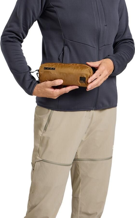 Jack Wolfskin Wandermood Washbag Mini Toilettas om op te hangen One Size salted caramel Salted Caramel