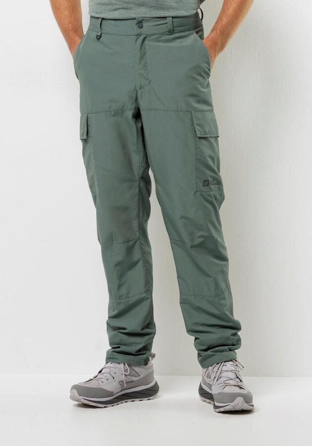 Jack Wolfskin Barrier Pant Men Wandelbroek met bescherming tegen muggen en zon Heren 46 hedge green Hedge Green - Foto 6
