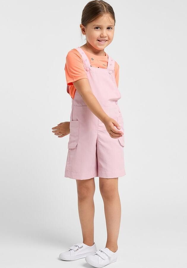 Jack Wolfskin Smileyworld Overall Kids Korte tuinbroek Kinderen 104 water lily Water Lily - Foto 3
