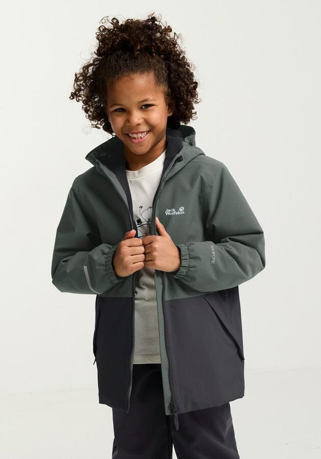 Jack Wolfskin Snow Days Jacket Kids Winterjack Kinderen 104 slate green slate green - Foto 4