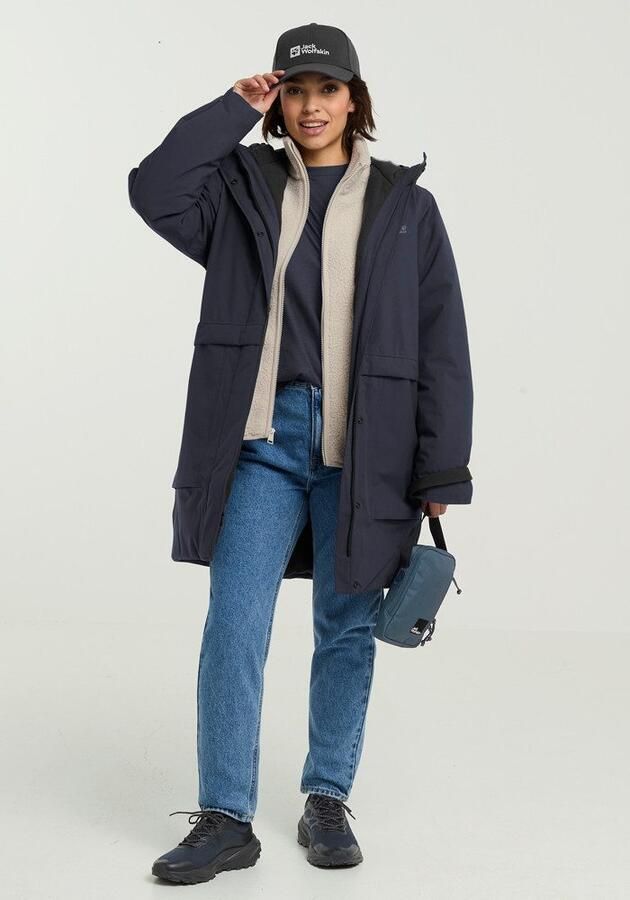 Jack Wolfskin Wintertide Jacket Women Waterdichte lange jas dames XXL dark navy dark navy - Foto 3