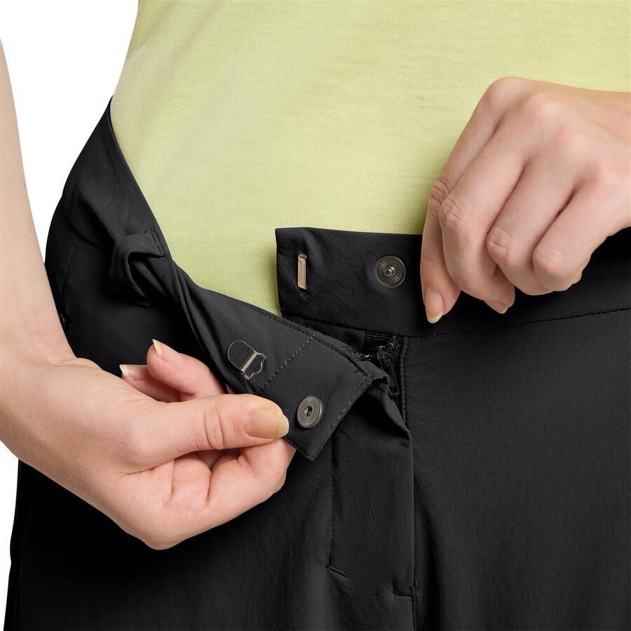 Jack Wolfskin Hikeout Zip Off Pants Women Zip-Off-broek met zonnebescherming Dames 34 black