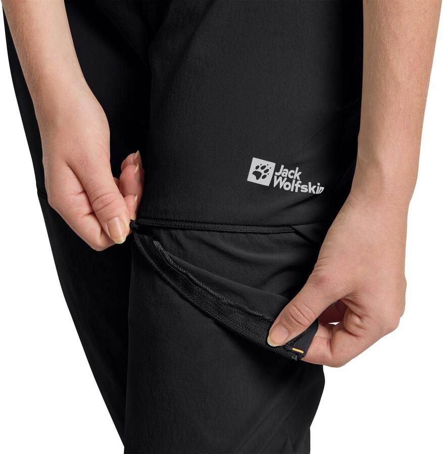 Jack Wolfskin Hikeout Zip Off Pants Women Zip-Off-broek met zonnebescherming Dames 34 black - Foto 2