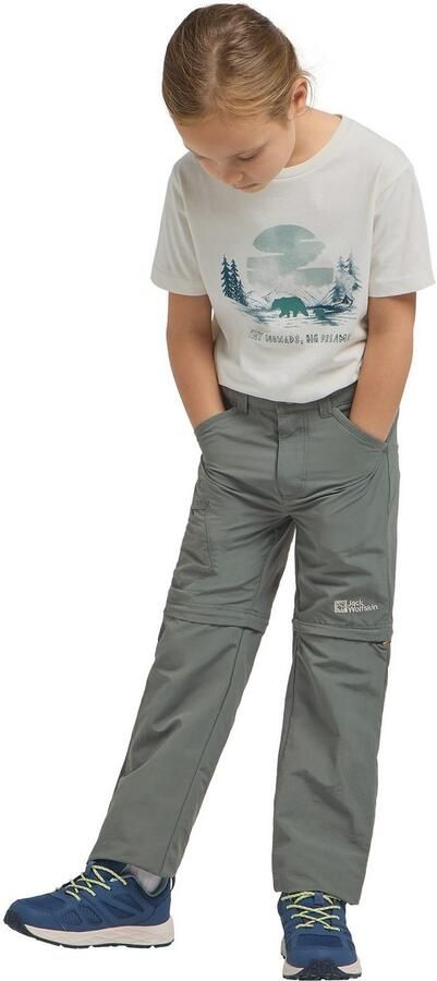 Jack Wolfskin Safari Zip Off Pants Kids Zip-Off-broek kinderen 104 slate green slate green - Foto 5