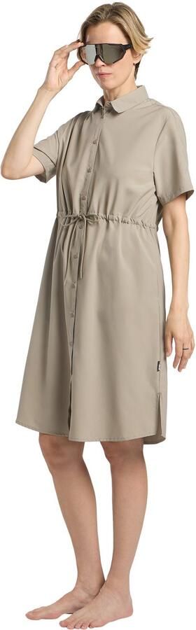 Jack Wolfskin Waimea Dress Women Zomerjurk Dames met zonnebescherming XL stone - Foto 6