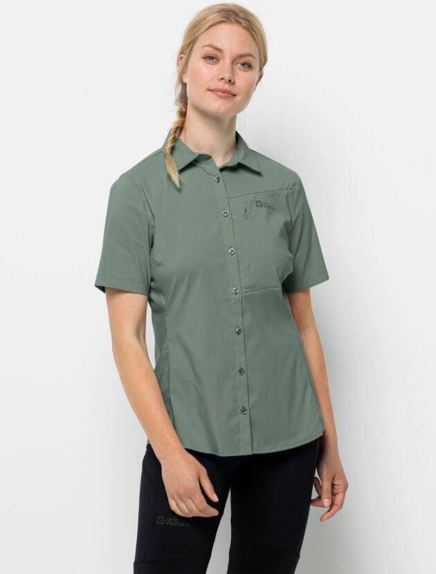 Jack Wolfskin Heidetal Shirt Women Wandelblouse met korte mouwen Dames XS picnic green picnic green