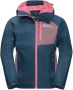 Jack Wolfskin Active Hike Jacket Kids Regenjack Kinderen 116 blauw dark blue purple - Thumbnail 1