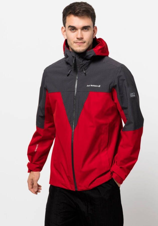 Jack Wolfskin DNA Rhapsody Jacket Men Regenjack Heren S rood adrenaline red