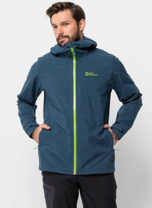 Jack Wolfskin Highest Peak Jacket Men Regenjack Heren XXL dark sea dark sea